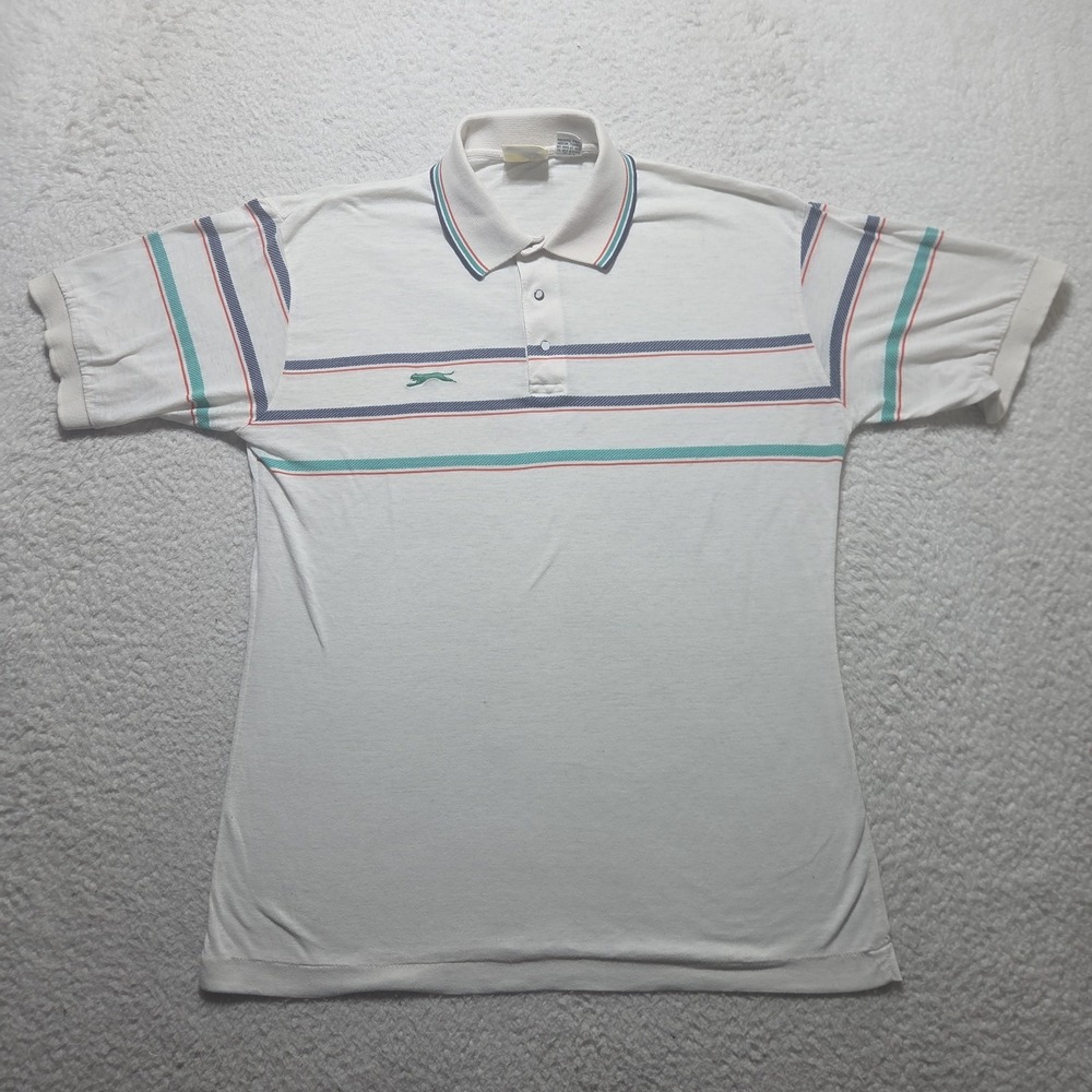 Vintage 70s‎ Jimmy Connors Slazenger Polo Shirt Mens Size Large Tennis Golf